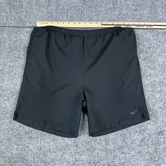 Nike Active Shorts Mens Size L Black Lightweight Fit Dry Athletic Running Gym - Picture 1 of 10